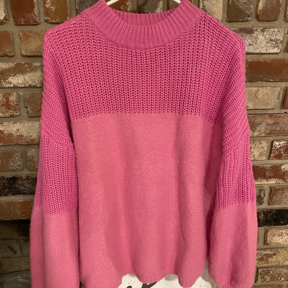 Vestique Vibrant Pink Turtleneck Sweater